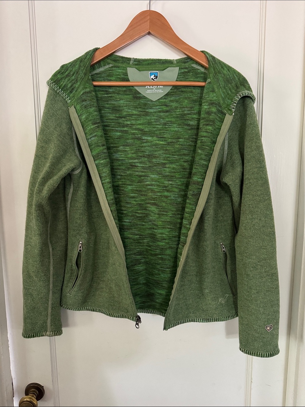 Kuhl Green Hooded Zip Jacket